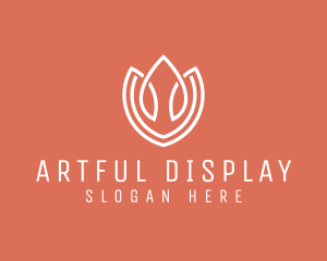 Elegant Tulip Flower logo design