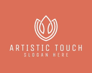 Elegant Tulip Flower logo design