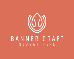 Elegant Tulip Flower logo design