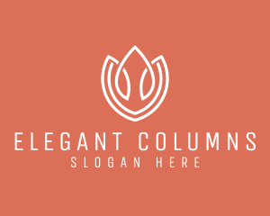 Elegant Tulip Flower logo design