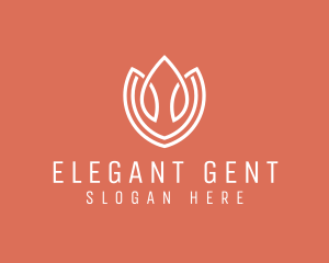 Elegant Tulip Flower logo design