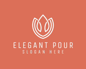 Elegant Tulip Flower logo design