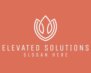 Elegant Tulip Flower logo design