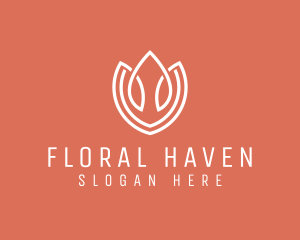 Bouquet - Elegant Tulip Flower logo design