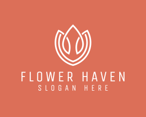 Elegant Tulip Flower logo design