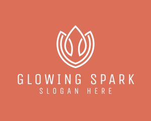 Elegant Tulip Flower logo design