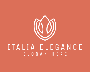 Elegant Tulip Flower logo design