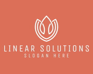 Linear - Elegant Tulip Flower logo design