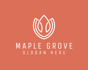 Elegant Tulip Flower logo design