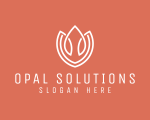 Elegant Tulip Flower logo design