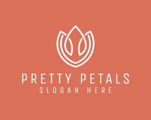 Elegant Tulip Flower logo design