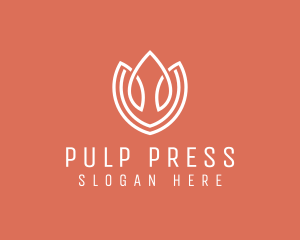 Elegant Tulip Flower logo design