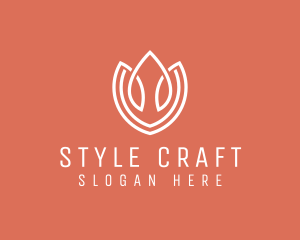 Elegant Tulip Flower logo design