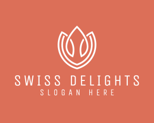 Elegant Tulip Flower logo design