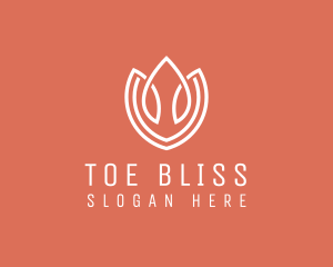 Elegant Tulip Flower logo design