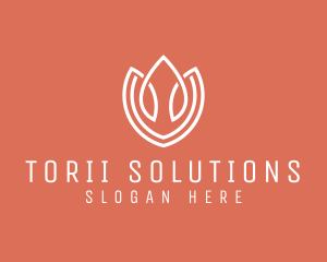 Elegant Tulip Flower logo design