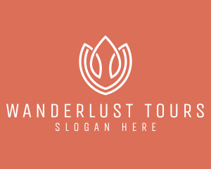 Elegant Tulip Flower logo design