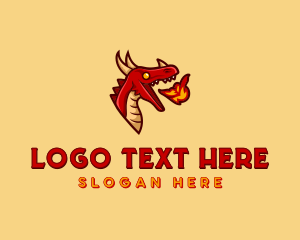 Fire - Rebel Dragon Fire logo design