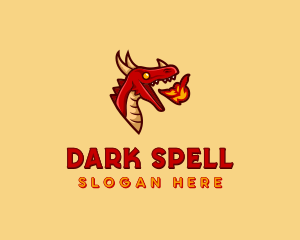 Rebel Dragon Fire  logo design