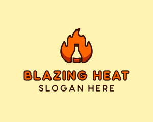 Fire - Fire Bottle Distillery logo design