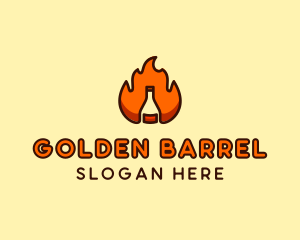 Whiskey - Fire Bottle Distillery logo design