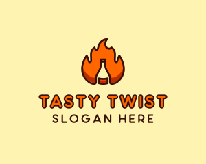 Condiment - Fire Bottle Distillery logo design