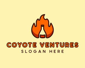 Fire Bottle Distillery  logo design