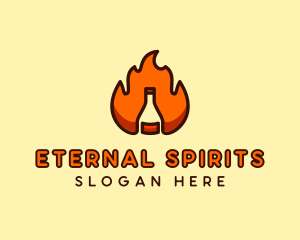 Fire Bottle Distillery  logo design