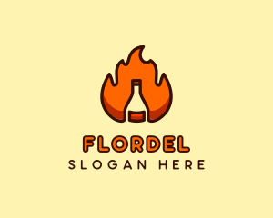 Fire Bottle Distillery  logo design