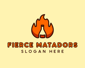 Fire Bottle Distillery  logo design