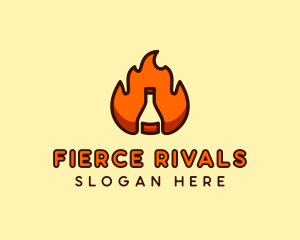 Fire Bottle Distillery  logo design