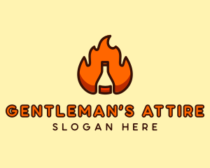 Fire Bottle Distillery  logo design