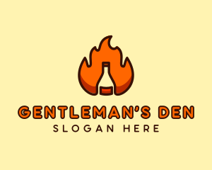 Fire Bottle Distillery  logo design