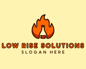 Fire Bottle Distillery  logo design