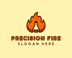 Fire Bottle Distillery  logo design