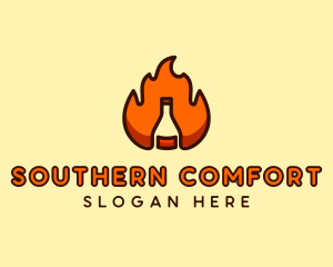 Fire Bottle Distillery  logo design