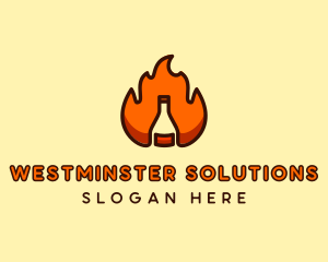 Fire Bottle Distillery  logo design