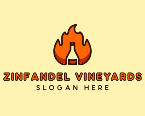 Fire Bottle Distillery  logo design