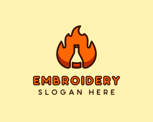 Fire Bottle Distillery  logo design