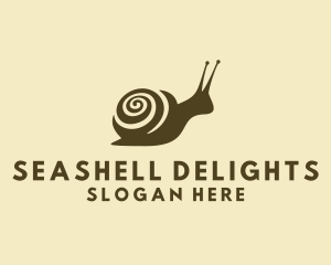 Seashell - Molusk Spiral Snail logo design