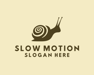 Snail - Molusk Spiral Snail logo design