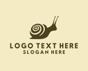 Seashell - Molusk Spiral Snail logo design