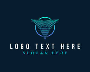 Triangle - Modern Tech Finance logo design