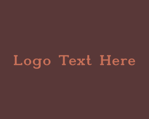 Typewriter - Masculine Traditional Type logo design