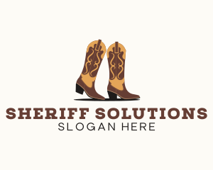 Rodeo Cowboy Boots logo design