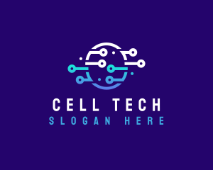 Cell - Biotech Science Research logo design