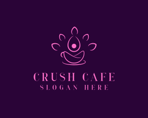 Lotus Flower Cafe logo design