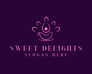 Lotus Flower Cafe logo design