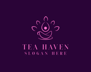 Lotus Flower Cafe logo design