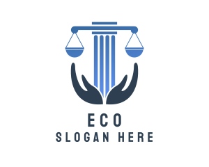 Legal Pillar Hands  Logo